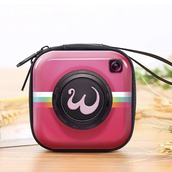 Retro Pink Camera Mini Case - Picture 1 of 2